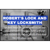 Robert's Lock & Key Logo