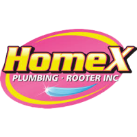 HomeX Plumbing & Rooter Logo