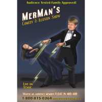 A Adventure in Comedy and Magic - MerMan's Comedy and Illusion Shows Logo