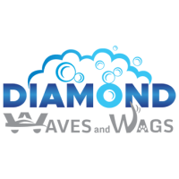 Diamond Waves and Wags Logo