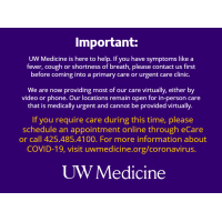 UW Medicine Primary Care at Woodinville Logo