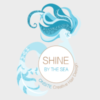 SHINE by the Sea Creative Hair Design Logo