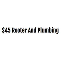 45 Rooter and Plumbing Logo