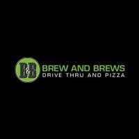 Brew and Brews Drive Thru and Pizza Logo