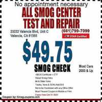 All Smog Center Test and Repair Logo