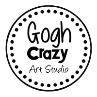 Gogh Crazy Art Studio Logo