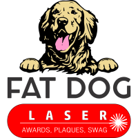 Fat Dog Laser Awards and Branding Logo