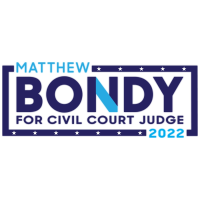 Matthew Bondy For Civil Court Logo