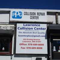 Lawrence Collision Center + Logo