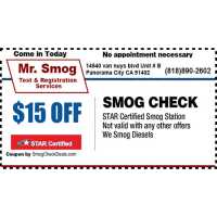 Mr Smog and Registration Services Logo