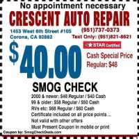 Crescent Auto Repair Smog Check Logo