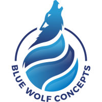 Blue Wolf Concepts. Certified RainSoft Dealer Logo