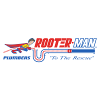 Rooter Man Sewer And Drain Cleaning Logo