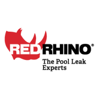 RED RHINO, The Pool Leak Experts Logo