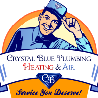 Crystal Blue Plumbing Heating & Air Logo