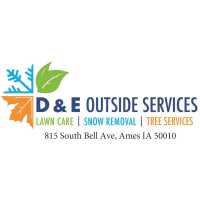 D & E Outside Services Logo