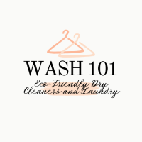 WASH 101 Eco-Friendly Dry Cleaners and Laundry Logo