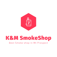 K&M express tobacco&Vape Smokeshop, hookah. Logo