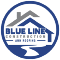 Blue Line Construction and Roofing Logo