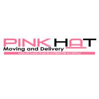 Pink Hat Moving and Delivery Logo