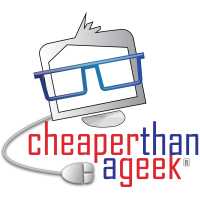 Cheaper Than A Geek!!! Logo
