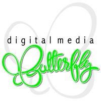Digital Media Butterfly Logo