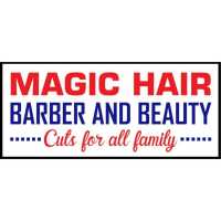 Magic Hair Barber and Beauty Logo