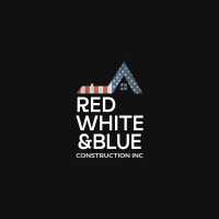 Red White & Blue Construction Logo