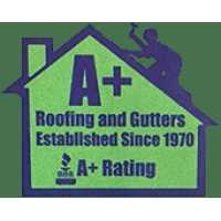 A Plus Roofing and Gutters Logo