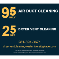 Dryer Vent Cleaning West University Place TX Logo