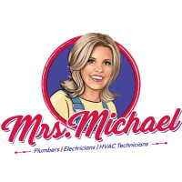 Mrs. Michael Plumbers, Electricians, and HVAC Technicians Logo