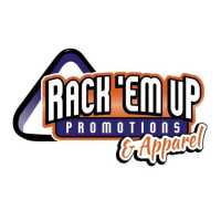 Rack 'Em Up Promotions & Apparel Logo