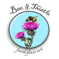 Bee & Thistle Glass Art Logo