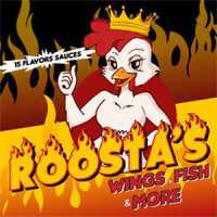 Roosta's Wings, Fish & More & Grocery Store Marketplace Logo