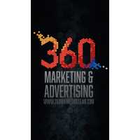 360 ELEVATED Marketing. Advertising, and Public Relations. Logo