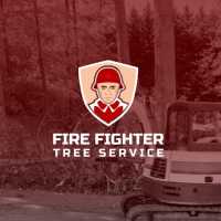 Firefighter Tree Service Logo