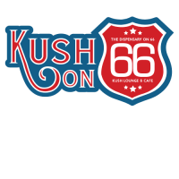 Kush on 66 Weed Dispensary Needles Logo