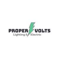 Proper Volts Lighting and Electric Logo