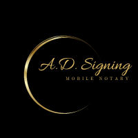 A.D. Signing Mobile Notary Logo
