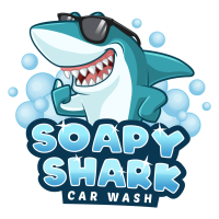 Soapy Shark Car Wash Logo