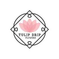 Tulip Drip Flowers Logo