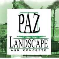 Paz Landscape & Concrete Logo