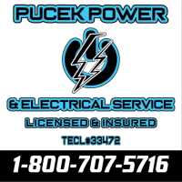 Pucek Power & Electrical Service Logo