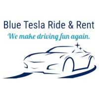 LA Blue Tesla Ride and Rent Logo
