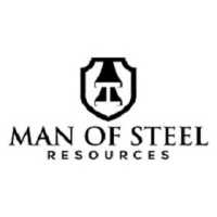 Man of Steel Roofing Logo