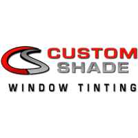 Custom Shade Window Tinting & Glass Graphics Logo
