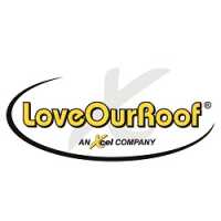 LoveOurRoof, an Xcel Company Logo