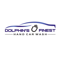 Dolphin's Finest Hand Car Wash Logo