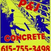 P & J Concrete Logo