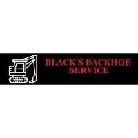 Black's Backhoe Service Logo